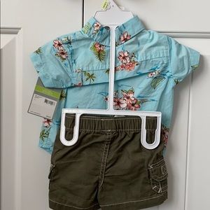 Carter’s 3month 2-piece Hawaii shirt and shorts